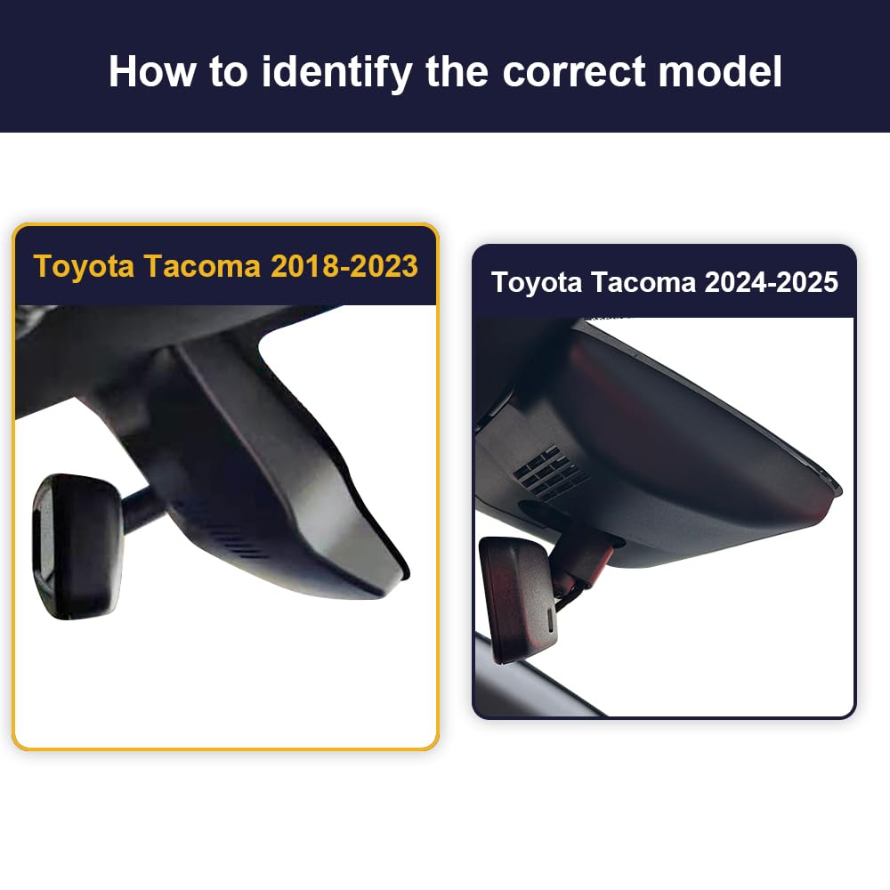 Fitcamx rear 1080p dash cam captures rear details in low light for Tacoma