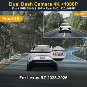 FITCAMX rear dashcam for Lexus RX 2023–2026 provides clear rear view.