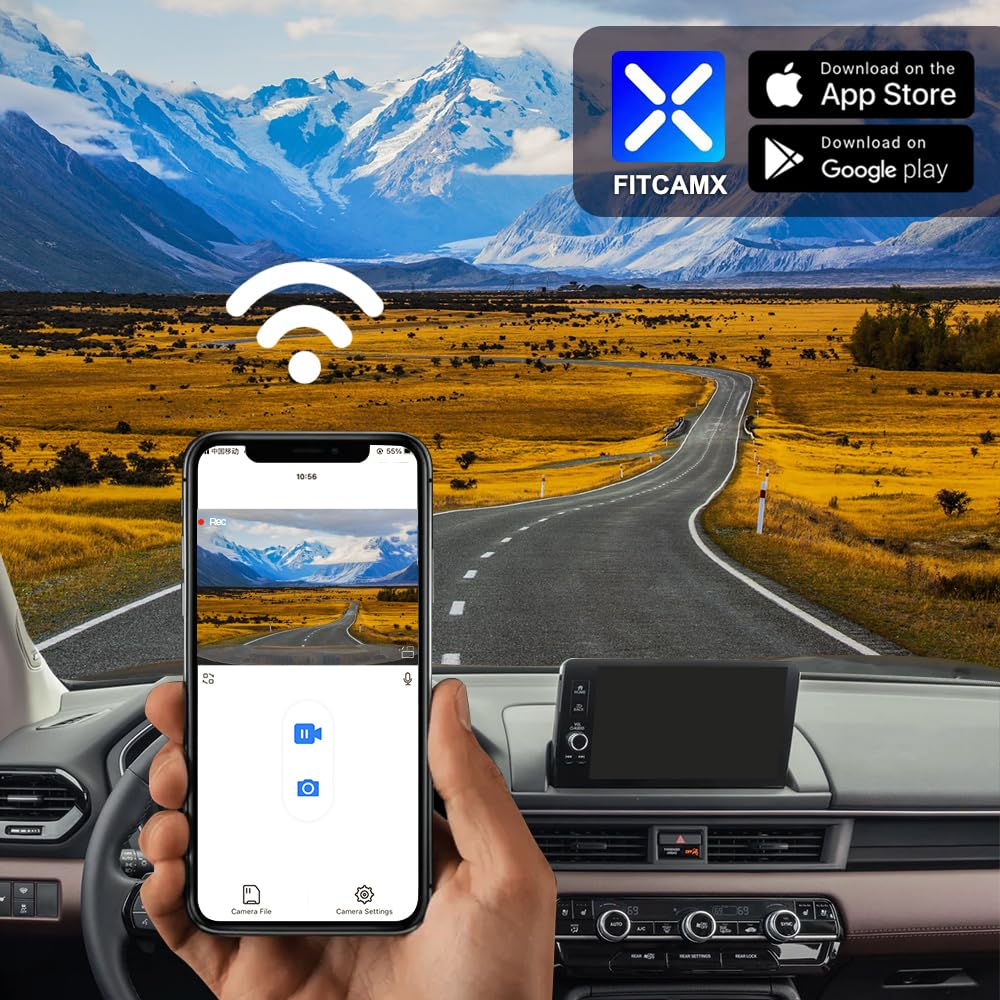 Fitcamx WiFi app setup enables quick access to real-time video and downloads.