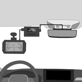 FitDVR powering dashcam in vehicle demonstrating tidy hidden wiring and reliability