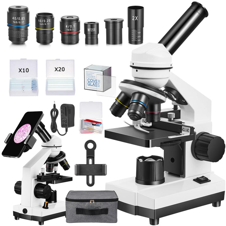 Fitense front view showing microscope and stable base for easy learning