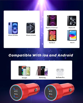 Gift-ready packaging for the Fitquipment car charger set