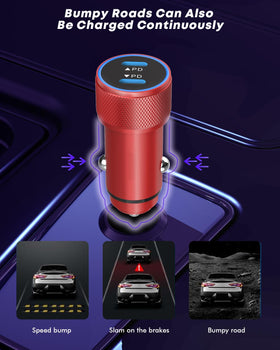 Smart protection chip inside the Fitquipment USB-C car charger