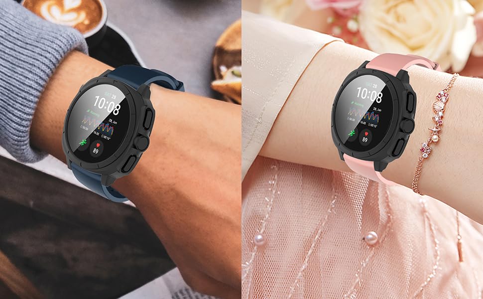 FitTurn strap on wrist during run showing sweat resistance and comfort for active use
