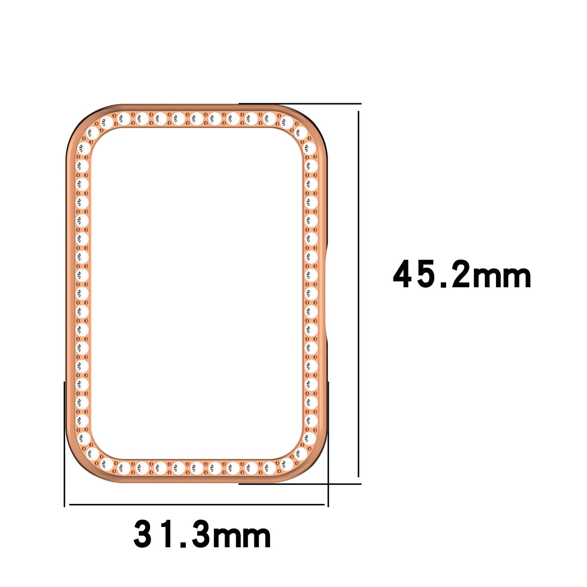 FitTurn Bling Bumper Case side view demonstrates reinforced edges for extra shock protection.