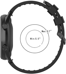 FitTurn silicone band for Garmin Vivoactive 5, quick-release strap for easy wear.