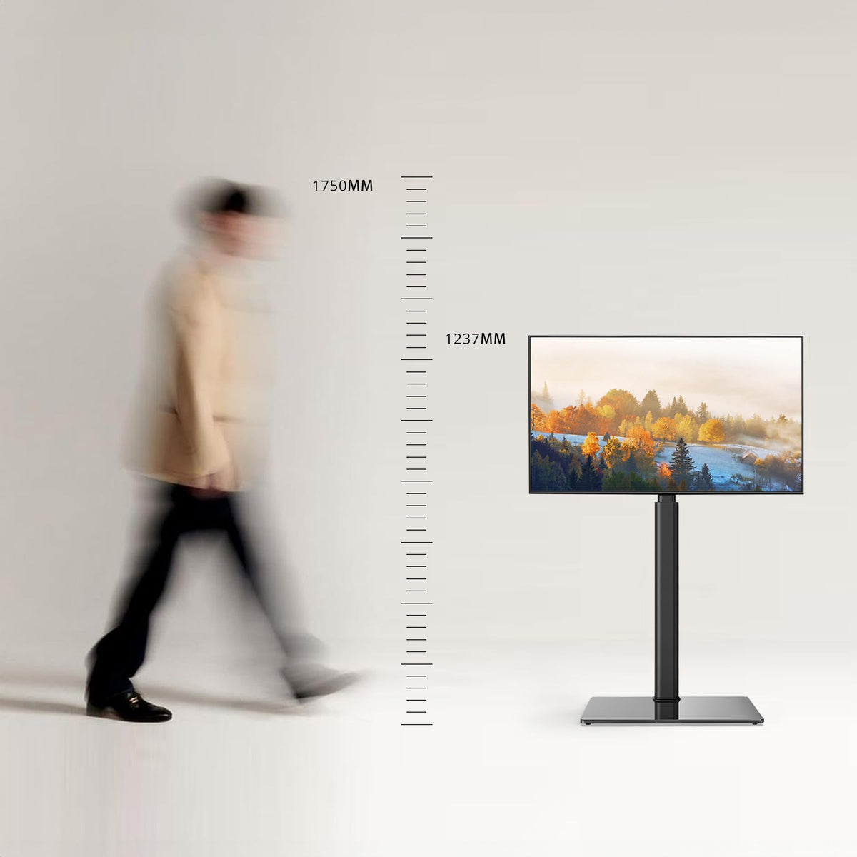 FITUEYES cable management along post keeping cords organized