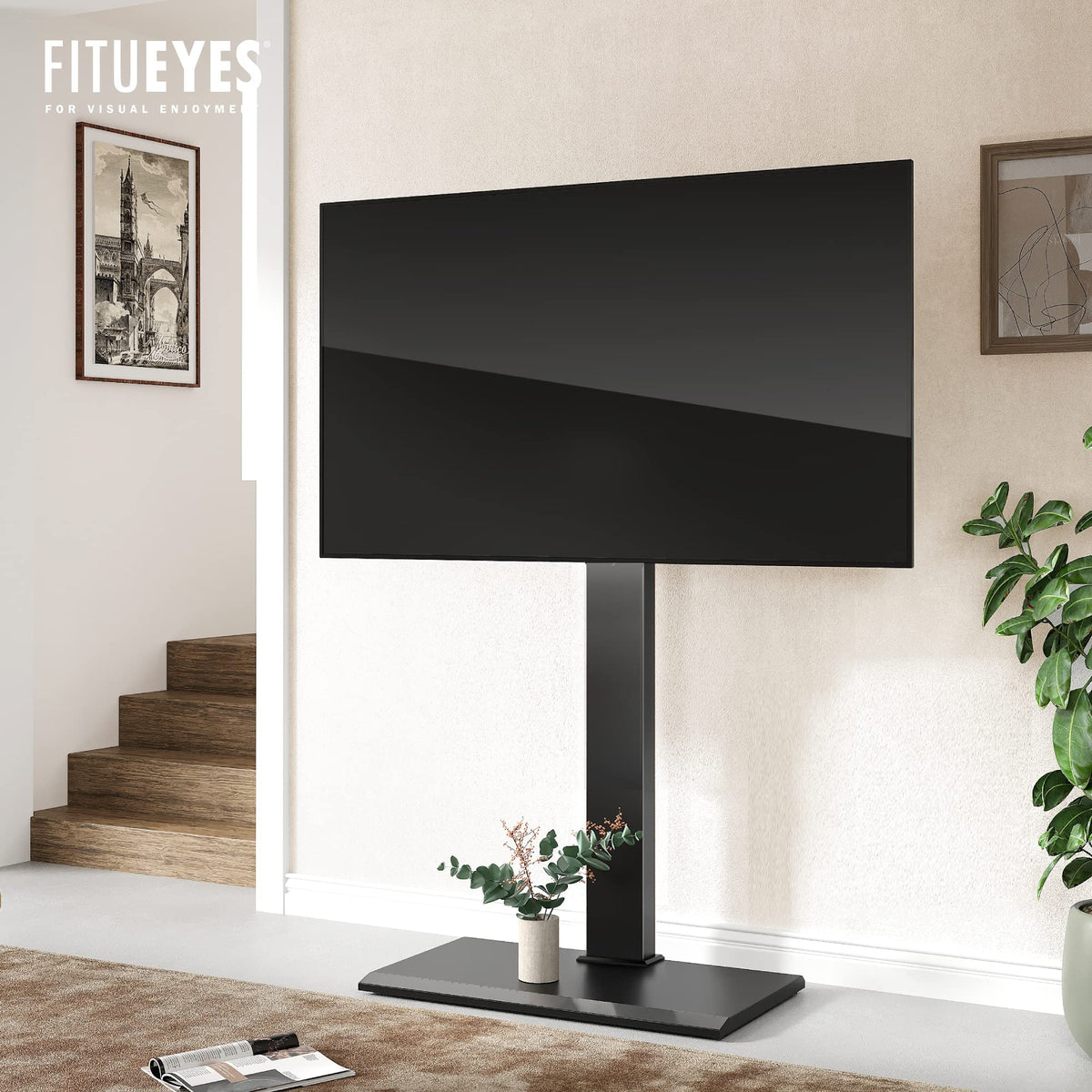 FITUEYES easy-assembly design lets you set up quickly without wall holes.