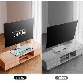 FITUEYES 80 degree swivel design lets you find the perfect angle from couch to desk.