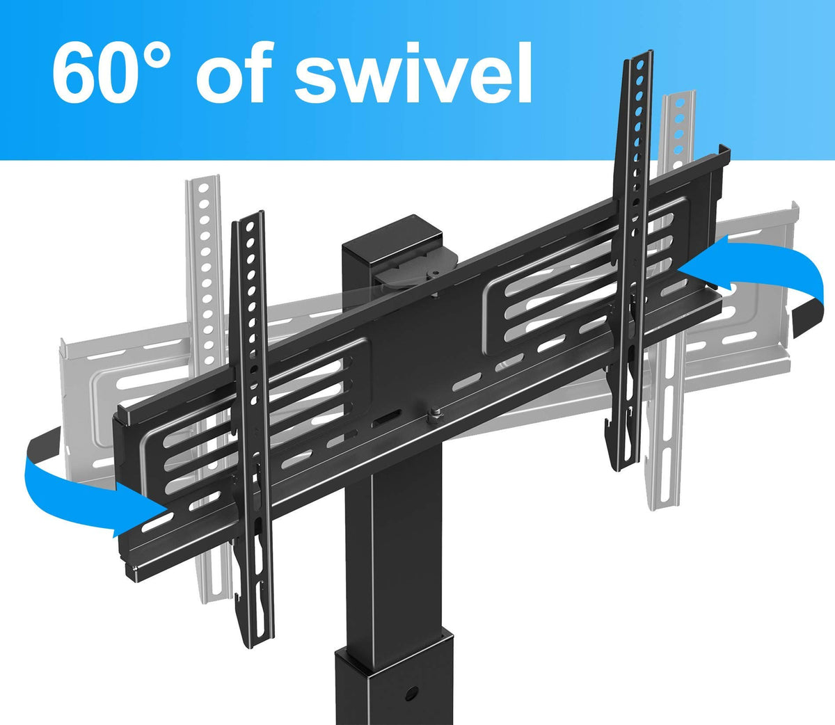 FITUEYES sturdy steel frame for safe TV support
