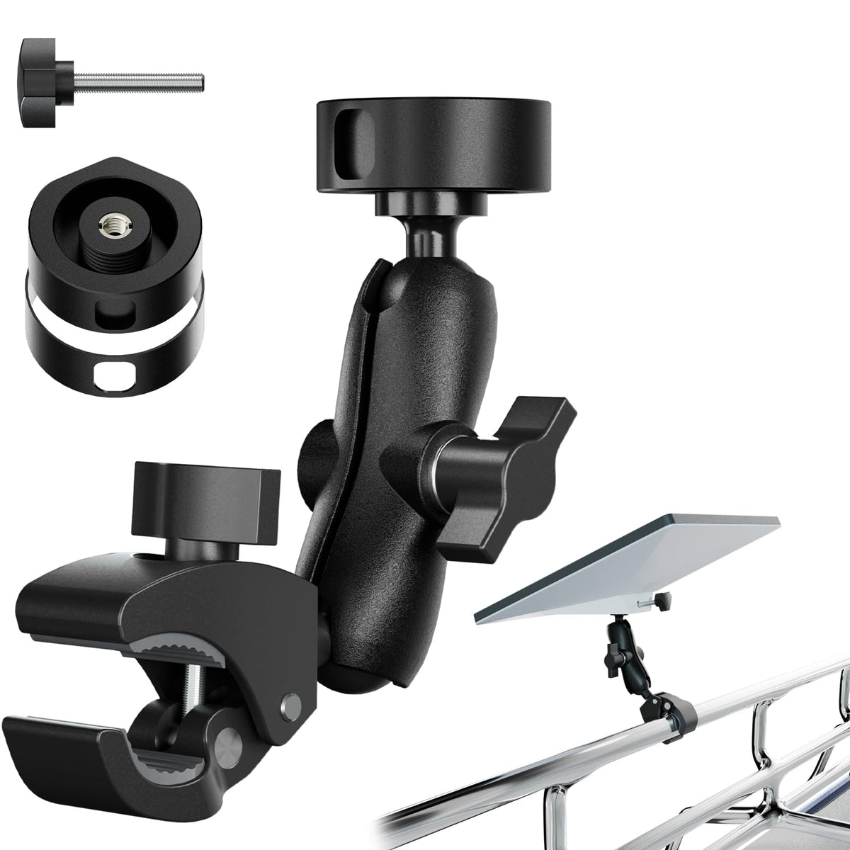 FIUTY front assembly showing adapter securely fitting Starlink Mini for stable mounting