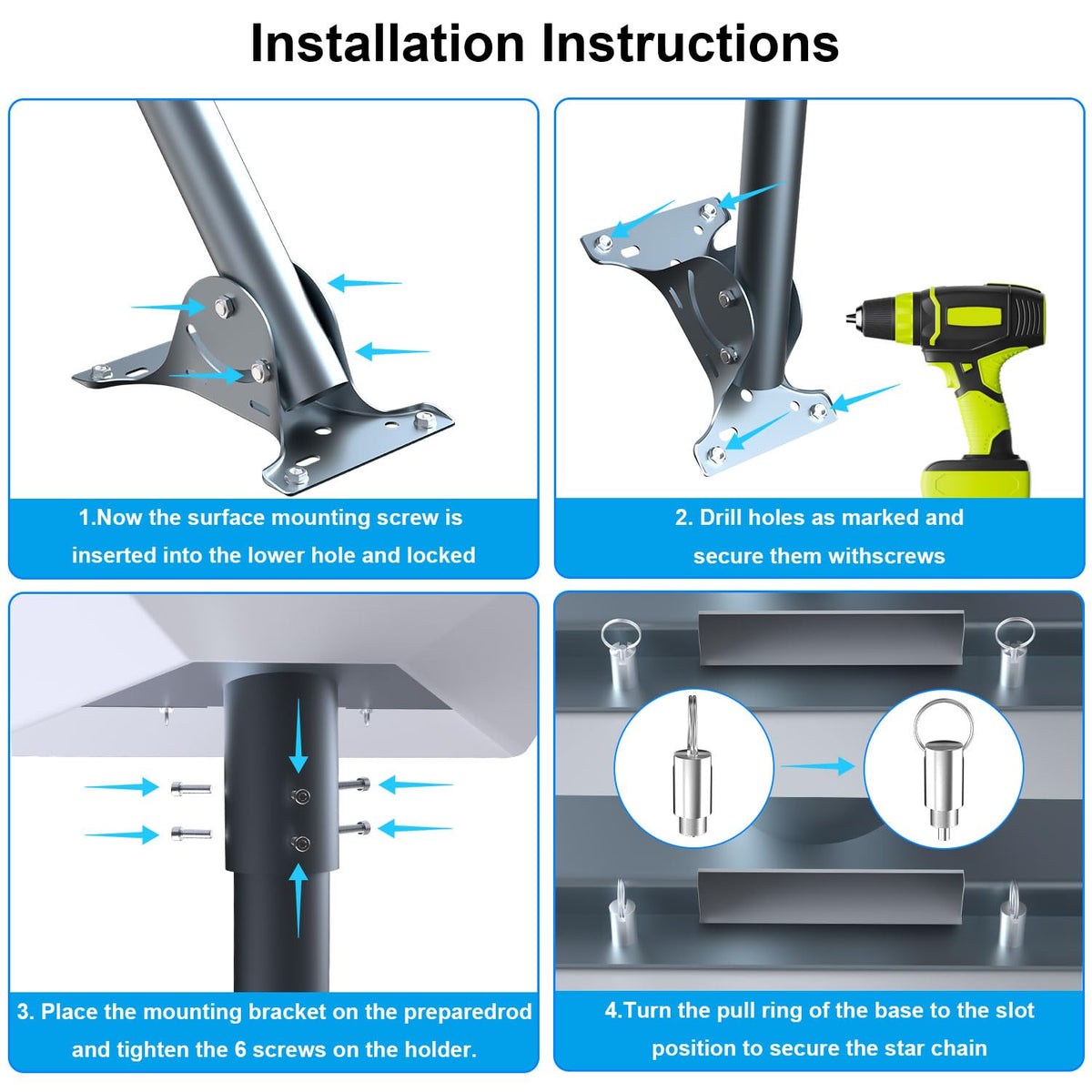 FIUTY mount next to common tool for scale showing compact, space-saving footprint