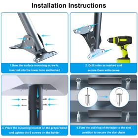 FIUTY mount next to common tool for scale showing compact, space-saving footprint