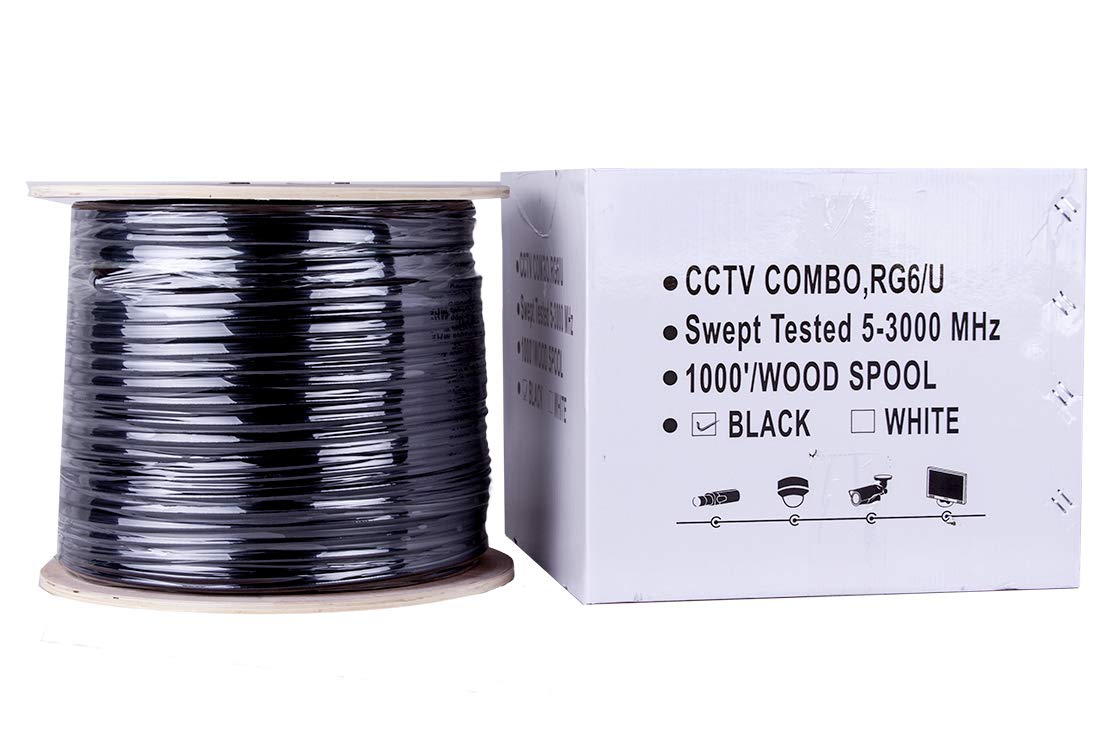 Five Star RG6 shielded with braid and foil improves signal integrity in cluttered environments.