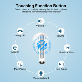 FiveBox charging case features a power display to show remaining charge.
