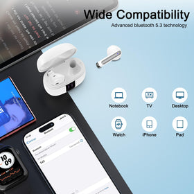 FiveBox includes earbuds plus a 1-year warranty for peace of mind.