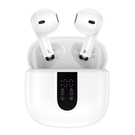 FiveBox wireless earbuds demonstrate universal compatibility across iPhone models for easy pairing.
