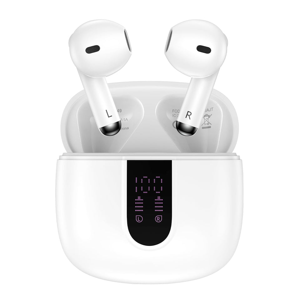 FiveBox wireless earbuds demonstrate universal compatibility across iPhone models for easy pairing.