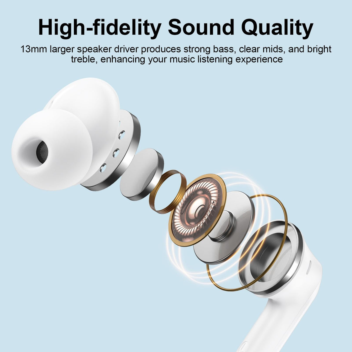 FiveBox Earbuds battery life offers up to seven hours of music playback.