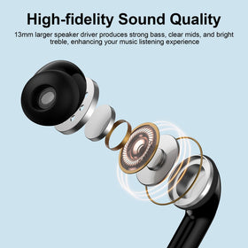 FiveBox earbuds feature an ergonomic in-ear design for all-day comfort.