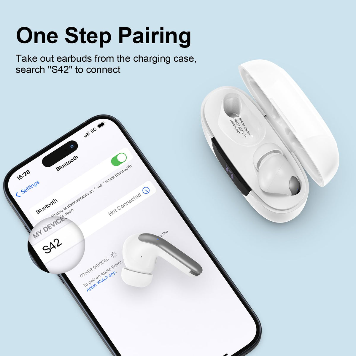 FiveBox Earbuds with ergonomic in-ear design for long-lasting comfort.