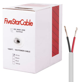 FiveStarCable 18-2 cable spool ready for long security installations.