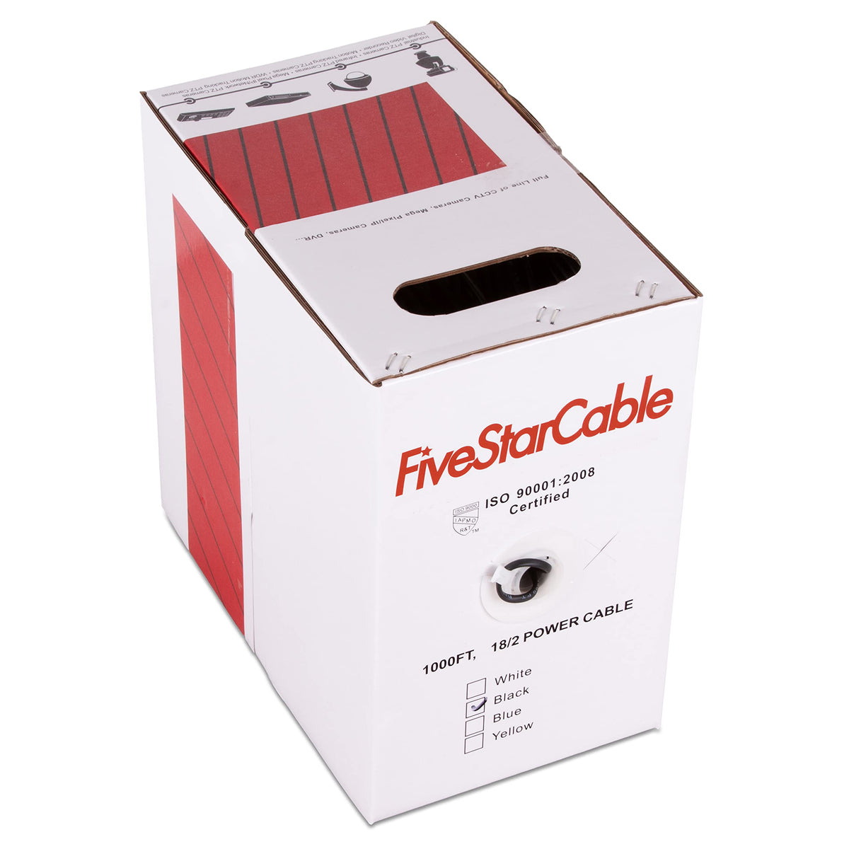 FiveStarCable 18 AWG cable suitable for safe, low-voltage power transmission in various setups.