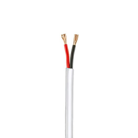 FiveStarCable white 18-2 cable mounted for neat aesthetics.