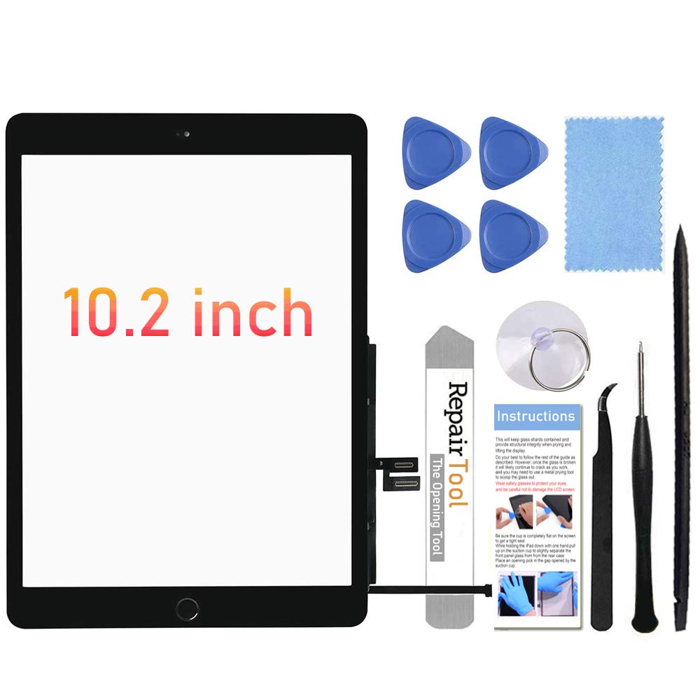 Fixerman iPad 7/8 screen replacement ready for installation and testing.