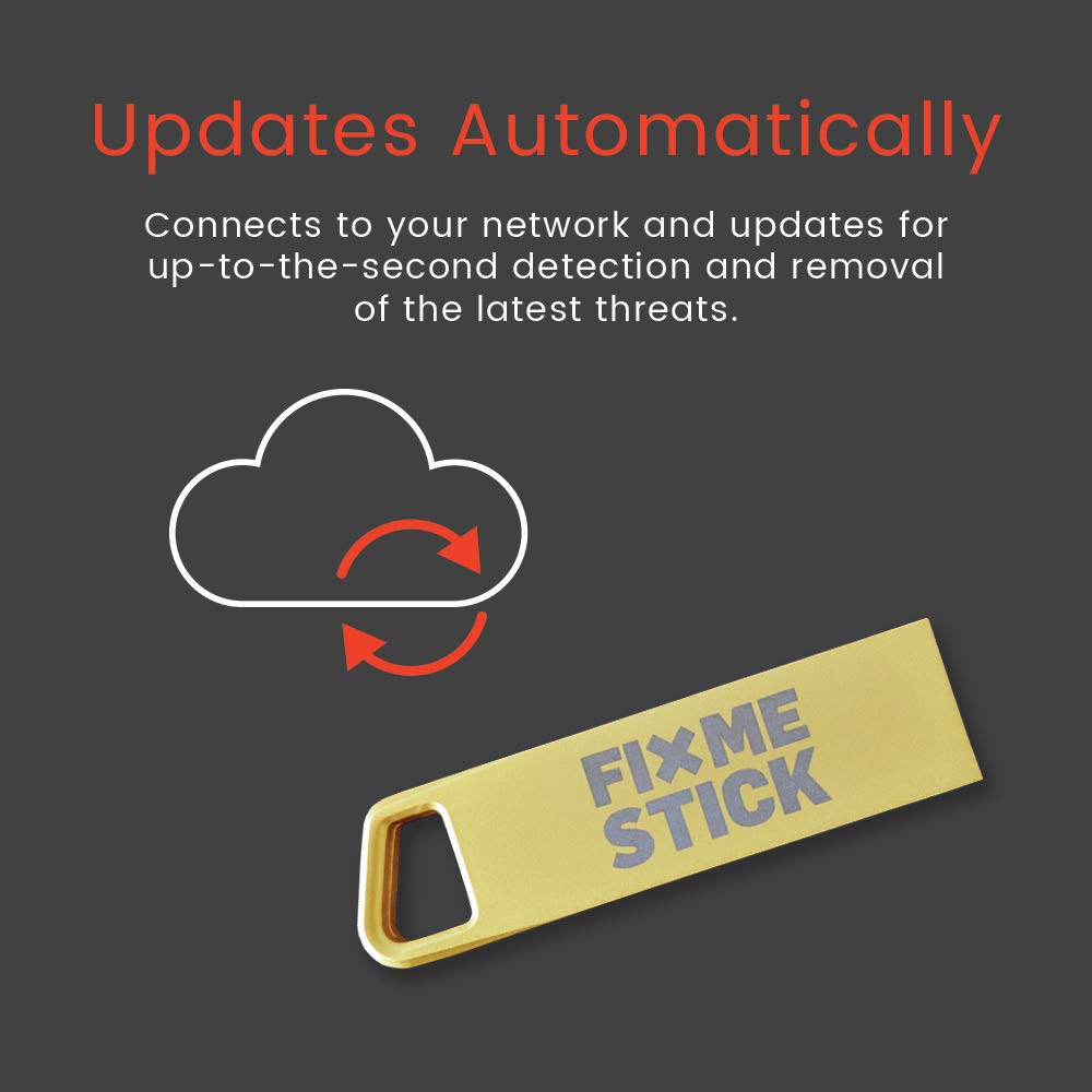 FixMeStick Gold support guarantee badge from Canada-based team