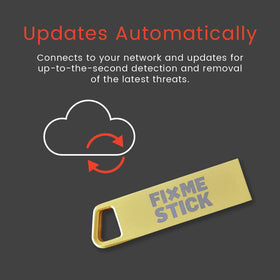 FixMeStick Gold support guarantee badge from Canada-based team