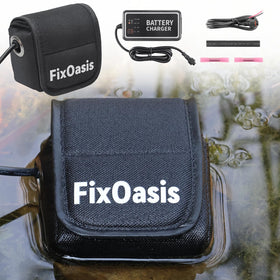 FixOasis 12V fish finder battery kit powering gear on the water