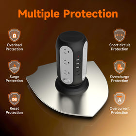 FIYQVXK surge protection helps safeguard devices during outages at home or office.