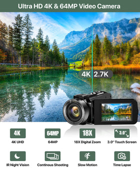 FJFJOPK 4K camera side handling for stabilized shots during travel.