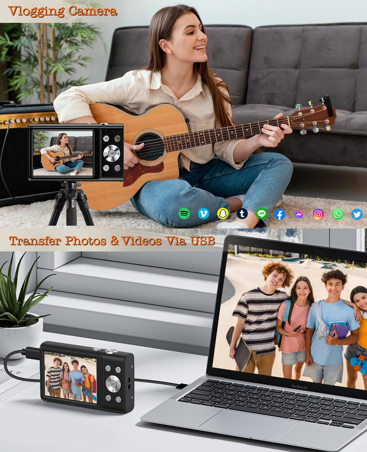FJFJOPK camera in webcam mode for smooth video calls.