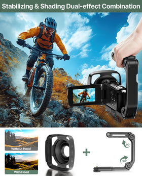 FJFJOPK external microphone attachment improves clear audio for interviews and tutorials.
