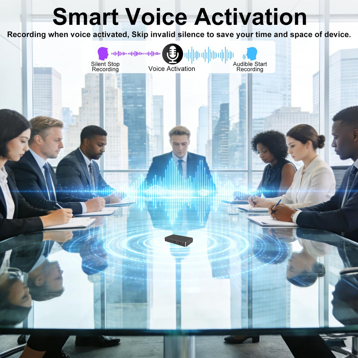 FJJVFF AI noise reduction ensures clearer interviews and classes.