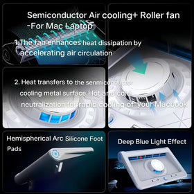 Fjolsaz cooling pad in a home office setup improving laptop comfort during work