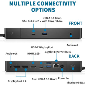 WD19TB dock dual-monitor setup for improved productivity