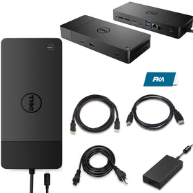 FKA Dell WD19TB dock front ports for easy connections and charging