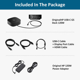 FKA HP G5 dock compact design keeps your workspace tidy