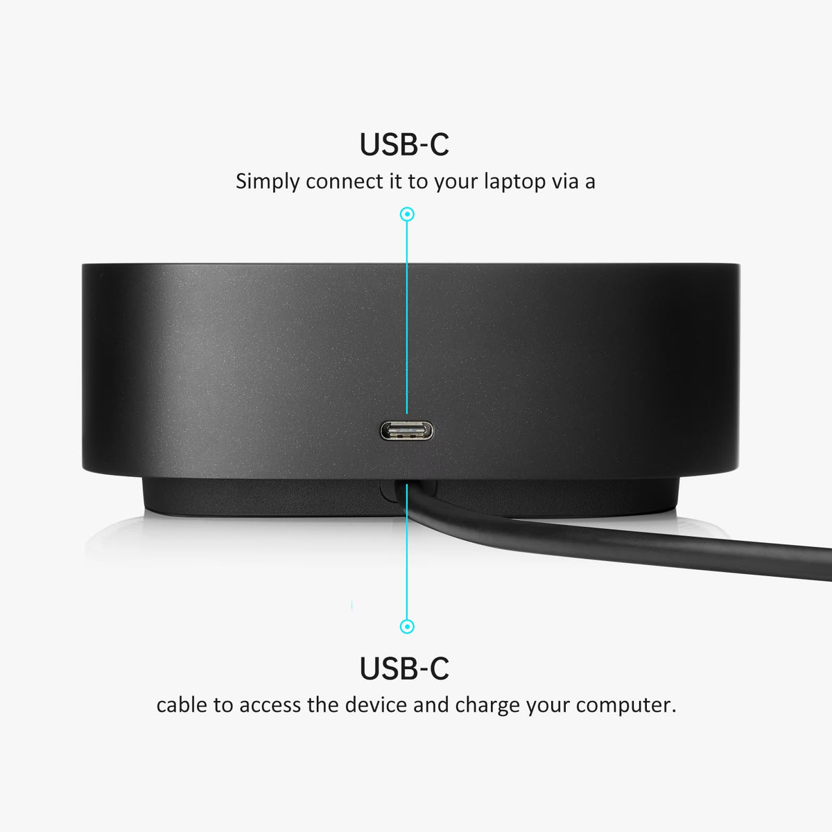 FKA HP G5 dock ports close-up highlighting USB-C, HDMI, and DP options
