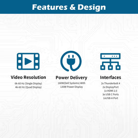 FKA WD22TB4 Dell Dock dual-monitor setup ideal for multi-display workflows