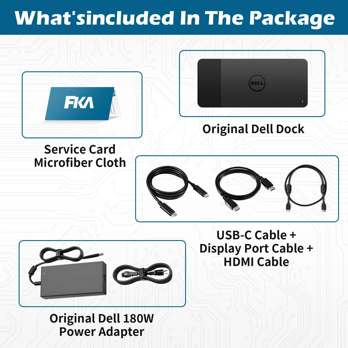 FKA WD22TB4 Dell Dock powered-on demonstration with accessible power and ports