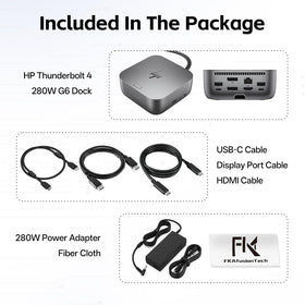 FKAfusiontech HP Dock with Thunderbolt 4 delivers fast data and reliable power