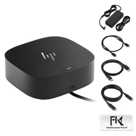 FKAfusiontech HP G5 Dock front ports enable quick multi-device connections.