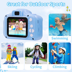 FKATEEN kids camera captures sharp 12MP photos with 4x zoom