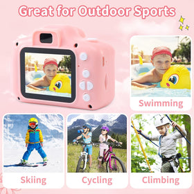 FKATEEN kids camera 2inch ips screen provides clear viewing for kids
