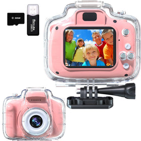 FKATEEN kids camera front view showing a user-friendly design for easy use