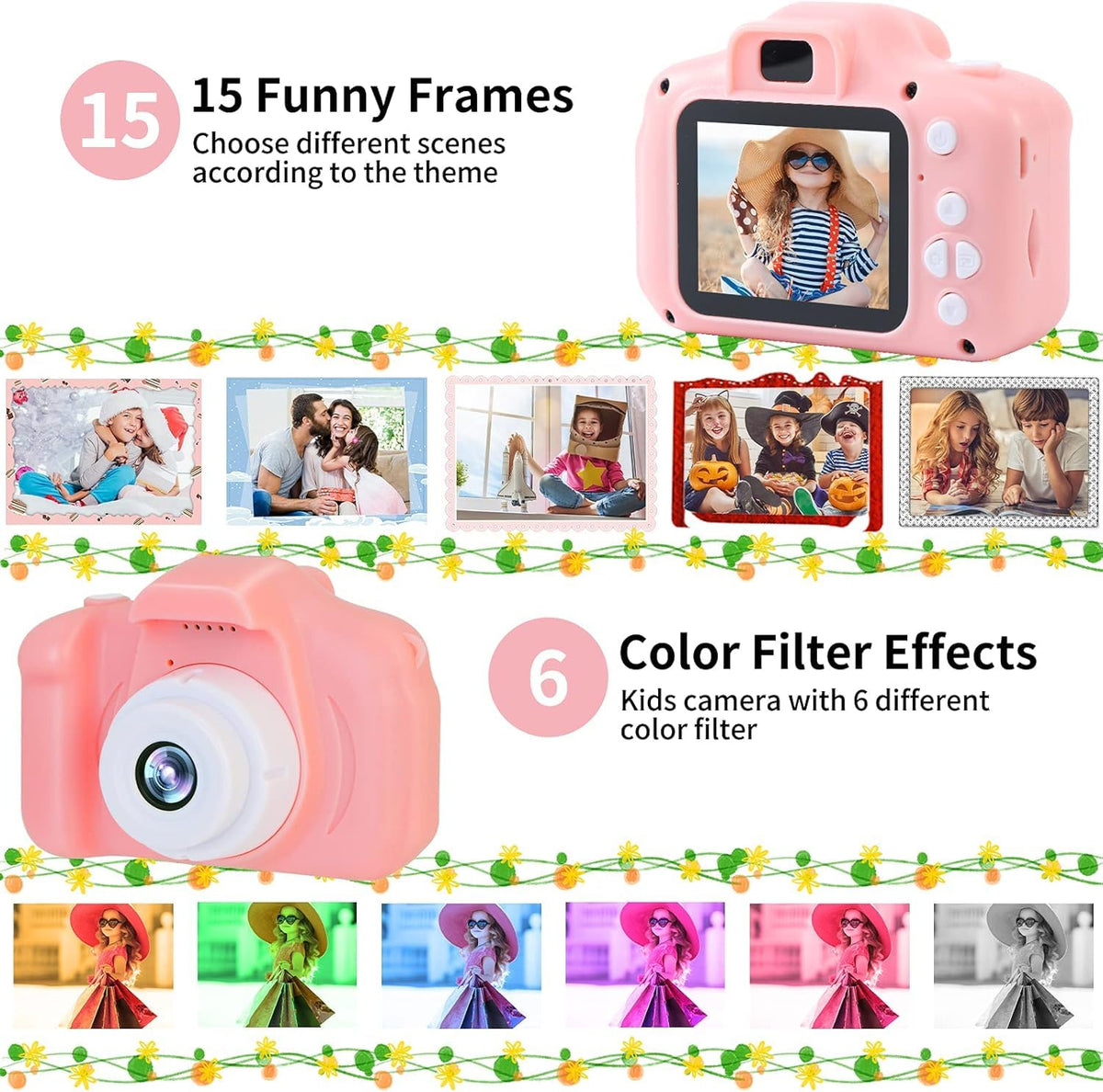 FKATEEN kids camera packaging unboxing reveals all included accessories